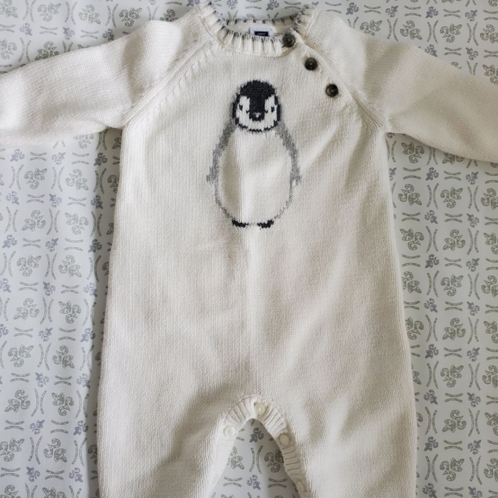 Penguin Sweater Romper